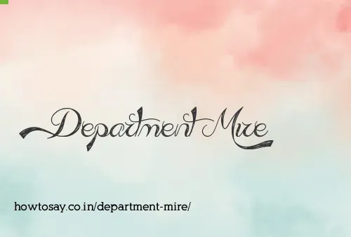 Department Mire
