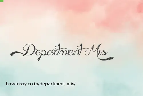 Department Mis