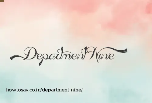 Department Nine