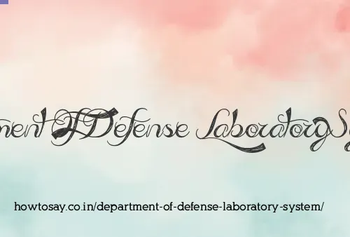 Department Of Defense Laboratory System