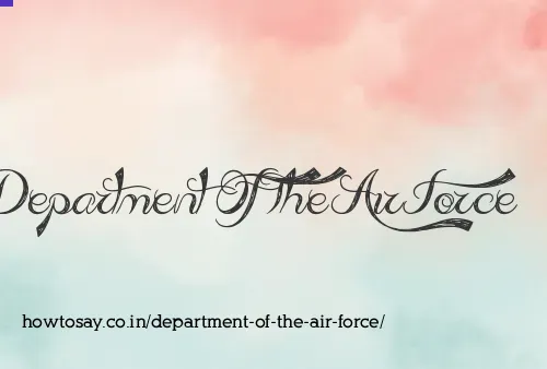 Department Of The Air Force