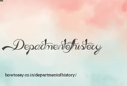 Departmentofhistory