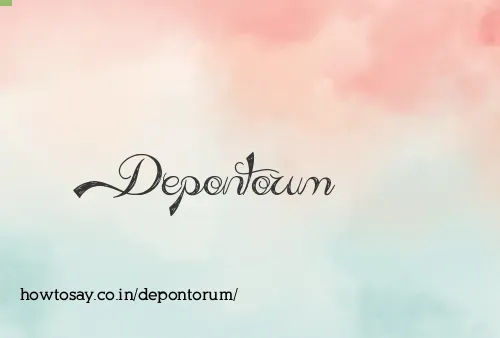 Depontorum