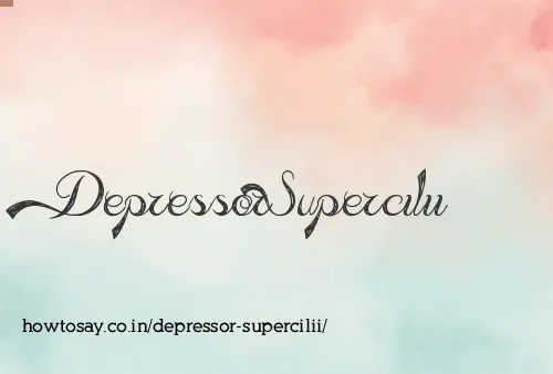 Depressor Supercilii