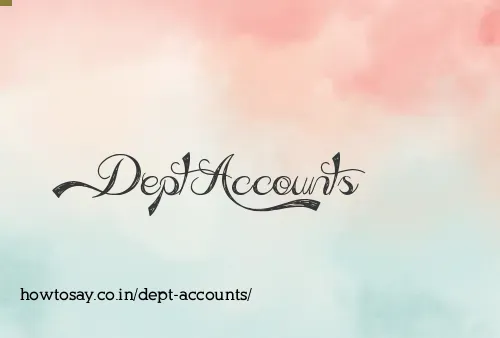 Dept Accounts