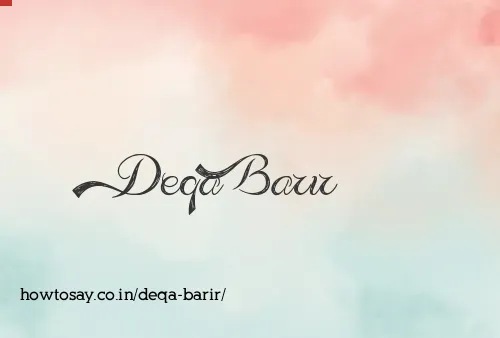 Deqa Barir