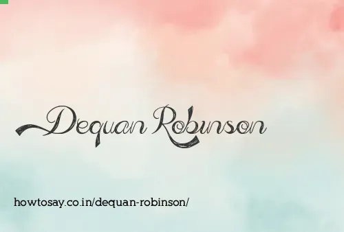 Dequan Robinson