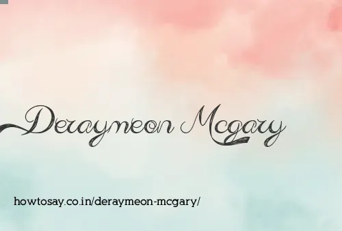 Deraymeon Mcgary