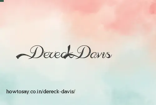 Dereck Davis