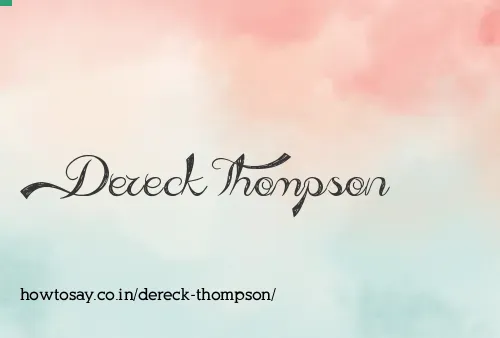 Dereck Thompson