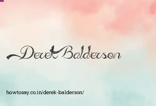 Derek Balderson