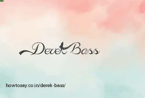 Derek Bass