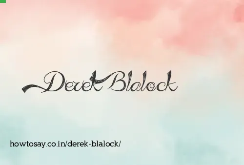 Derek Blalock