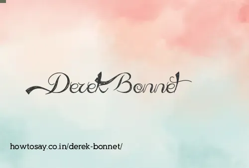 Derek Bonnet