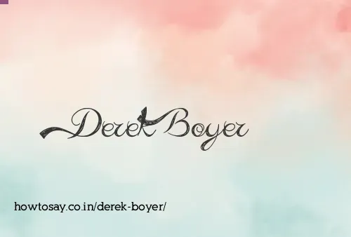 Derek Boyer