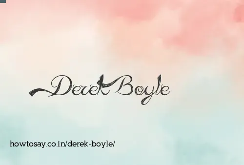 Derek Boyle