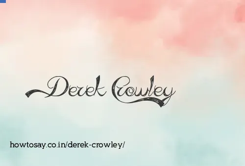 Derek Crowley
