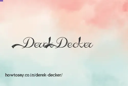 Derek Decker