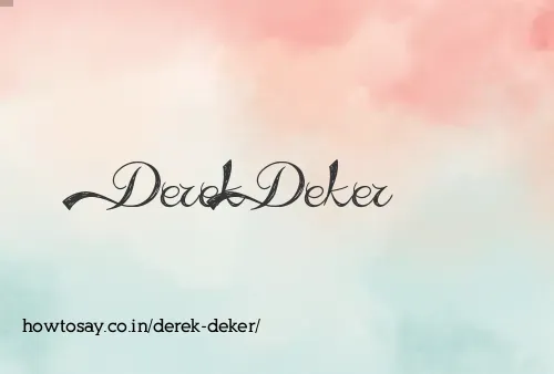 Derek Deker