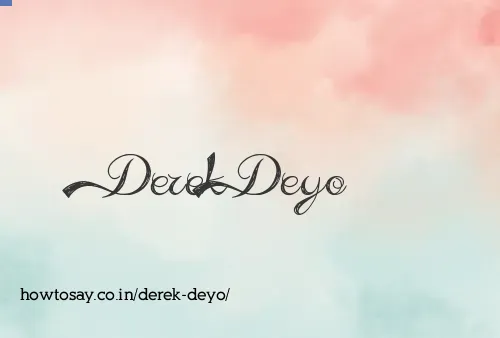 Derek Deyo