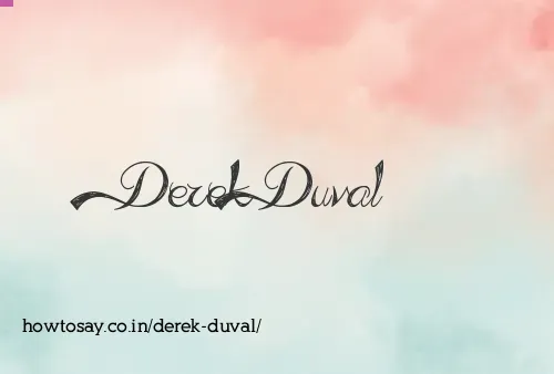 Derek Duval