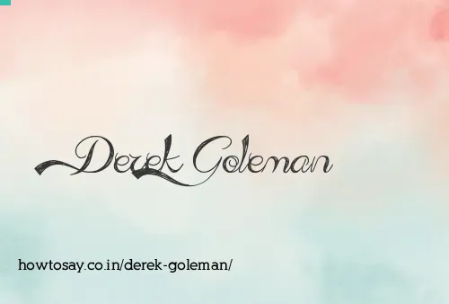 Derek Goleman