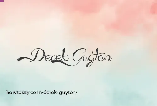 Derek Guyton