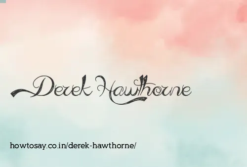 Derek Hawthorne