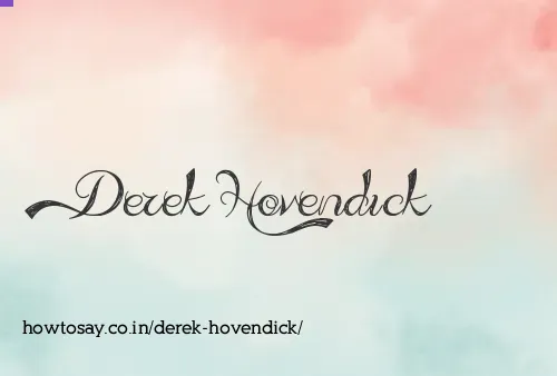 Derek Hovendick