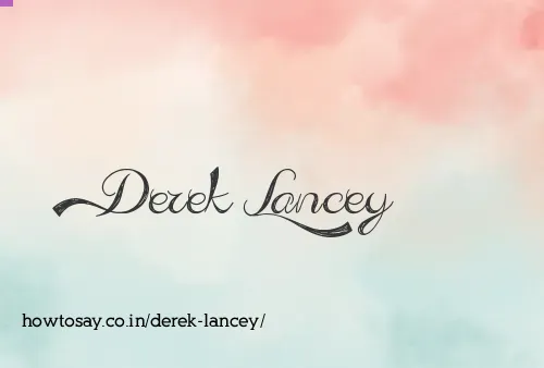 Derek Lancey