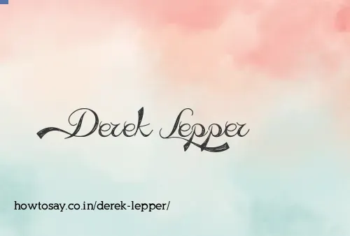 Derek Lepper