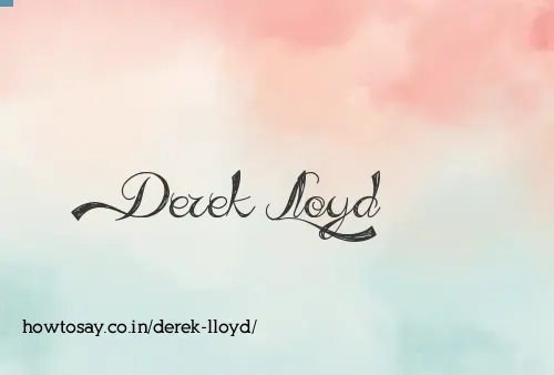 Derek Lloyd