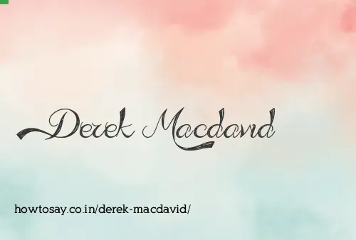 Derek Macdavid