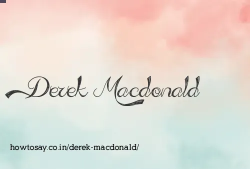 Derek Macdonald