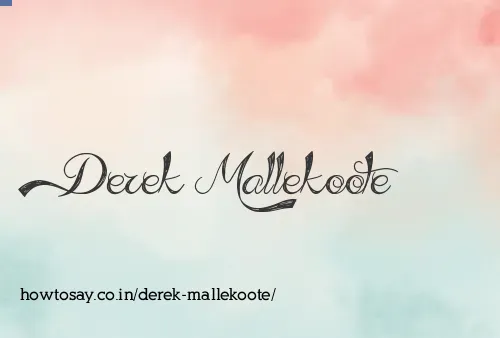 Derek Mallekoote