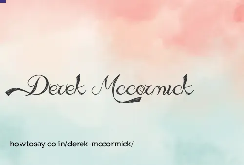Derek Mccormick