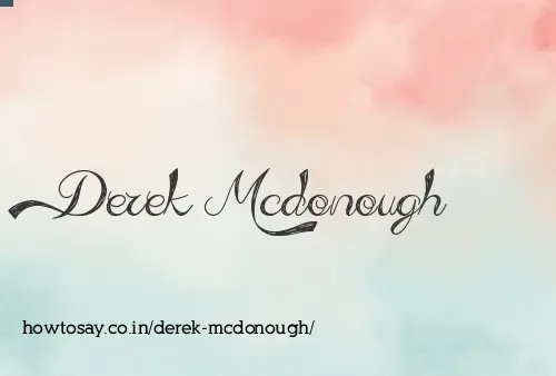 Derek Mcdonough