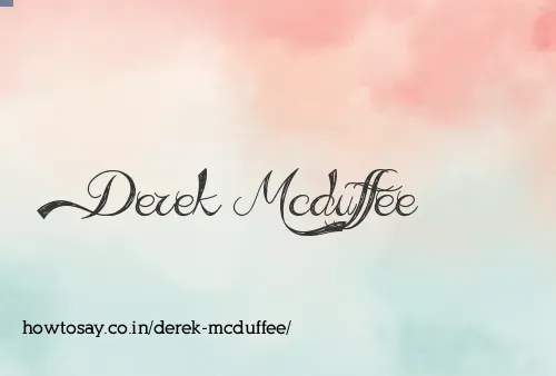 Derek Mcduffee