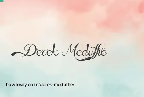 Derek Mcduffie