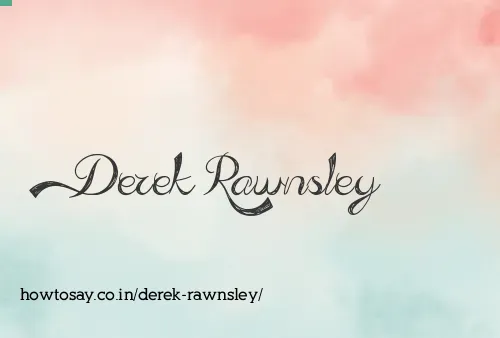 Derek Rawnsley