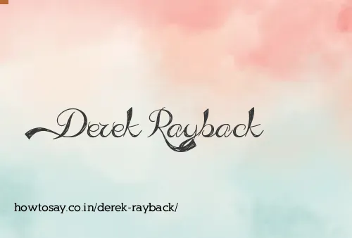 Derek Rayback