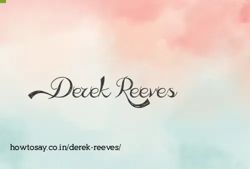 Derek Reeves