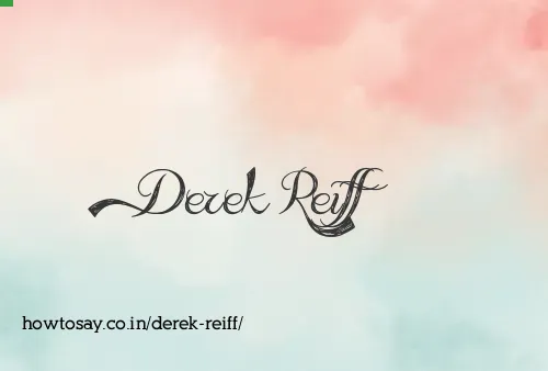 Derek Reiff