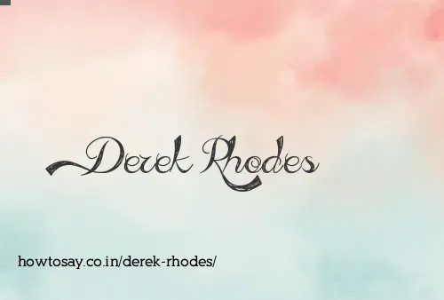 Derek Rhodes