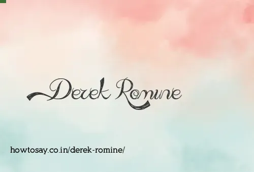 Derek Romine