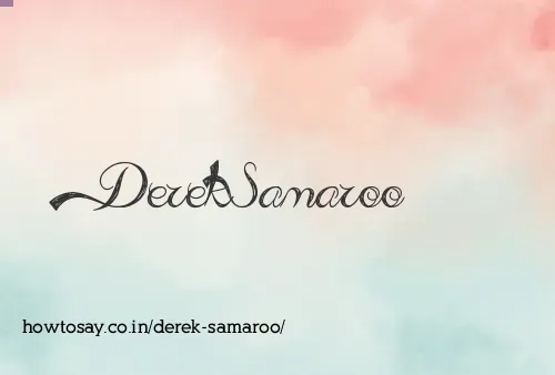 Derek Samaroo
