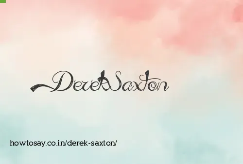 Derek Saxton