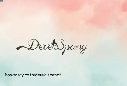 Derek Spang