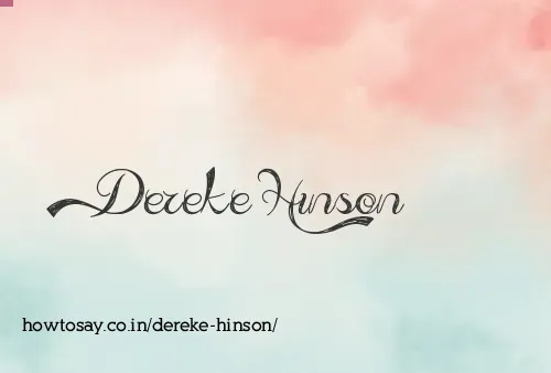 Dereke Hinson