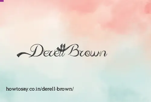 Derell Brown